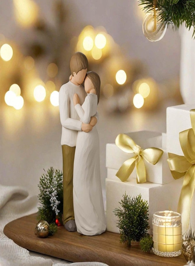 CUNTAUK Couple Figurine, Love Statue Gift for Wedding, Romantic Couple Figurines Best Gifts for Anniversary, Valentine’s Day, Birthday - Image 4